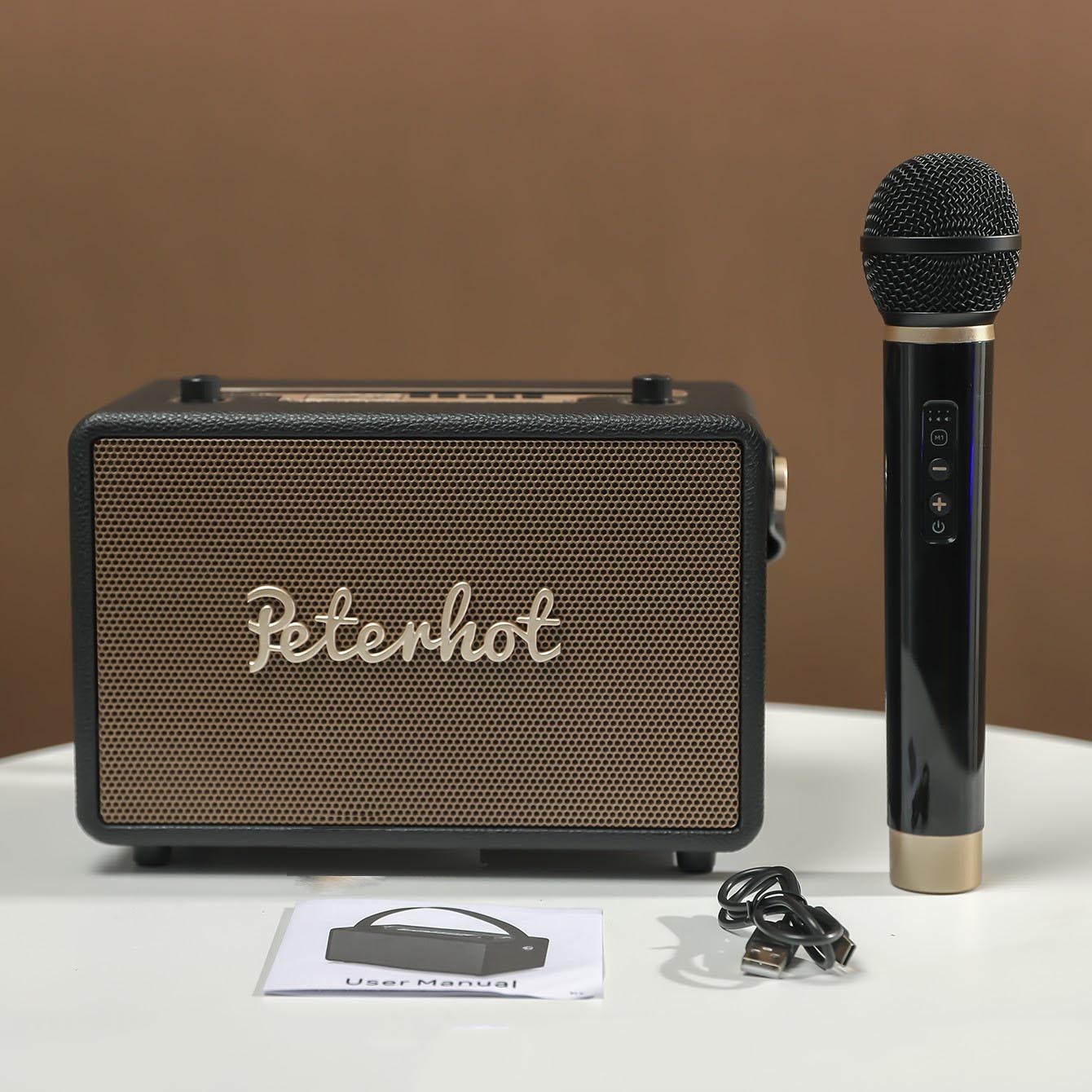 Loa bluetooth karaoke Peterhot A106W, bảo hành 6 tháng